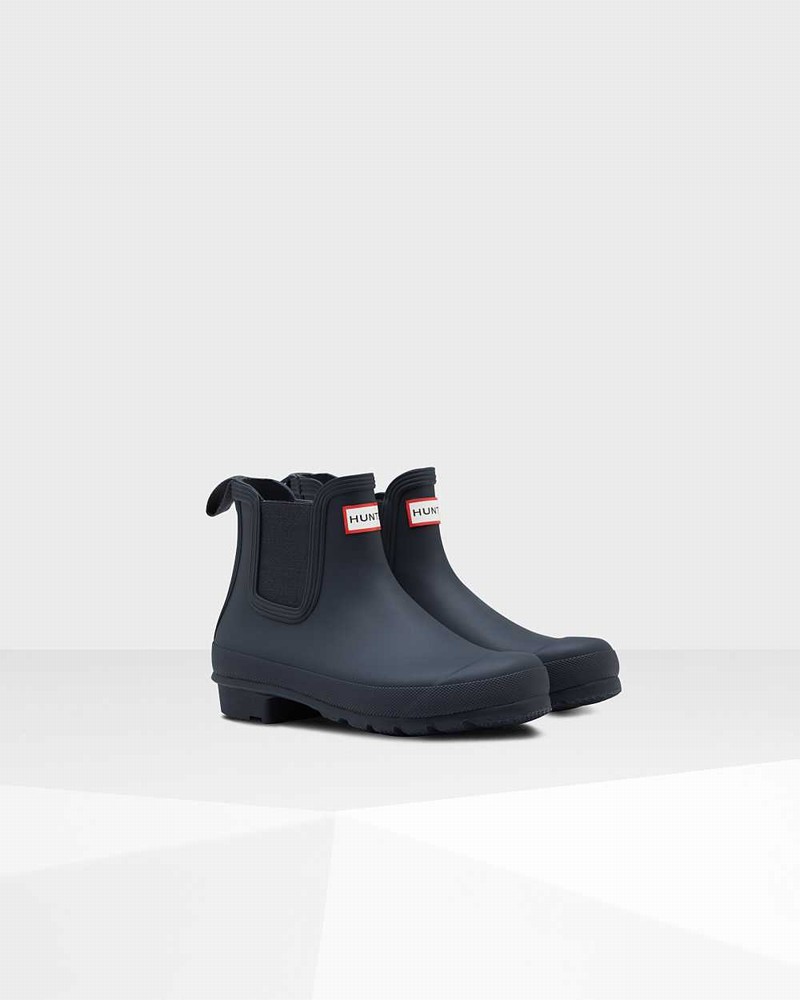 Botas Chelsea Hunter Original Feminino Azul Marinho | 560160951