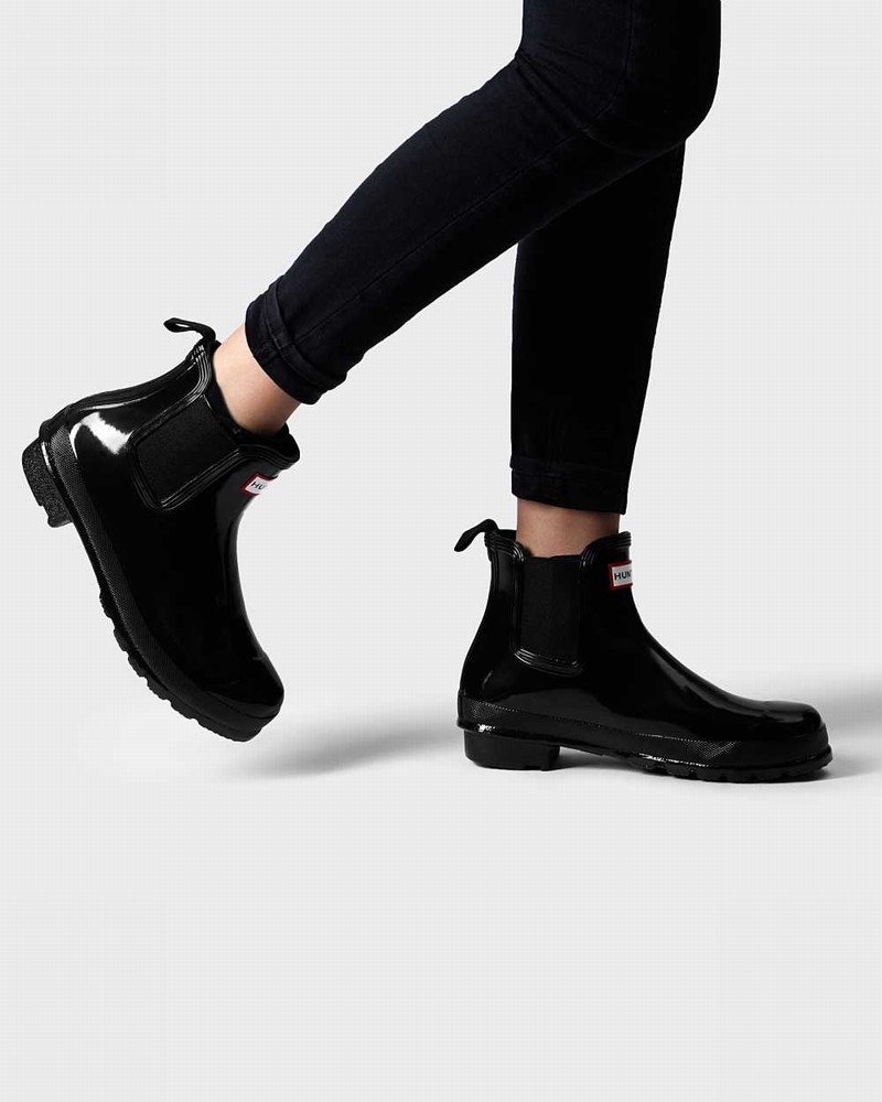 Botas Chelsea Hunter Original Feminino Pretas | 462012785