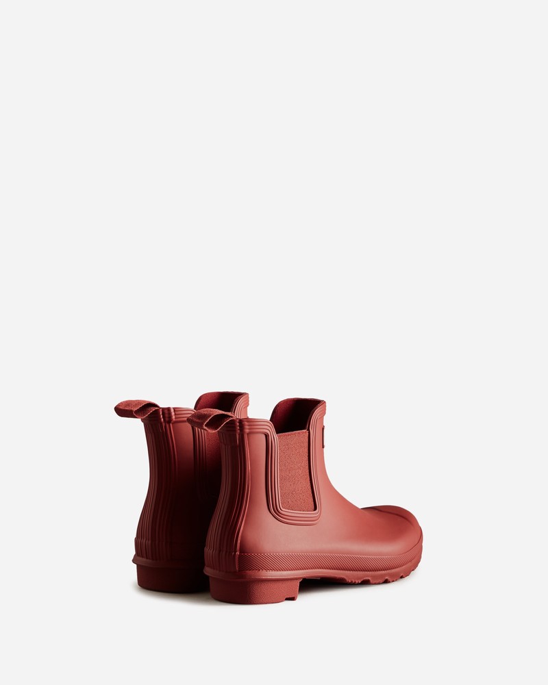 Botas Chelsea Hunter Original Feminino Vermelhas | 520103773