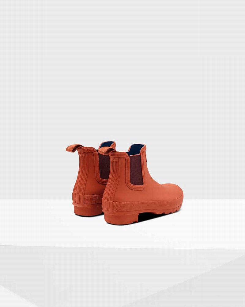 Botas Chelsea Hunter Original Feminino Vermelhas | 547464582