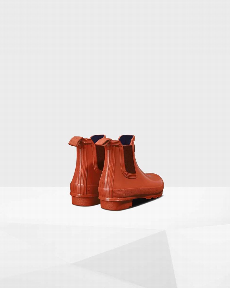 Botas Chelsea Hunter Original Feminino Vermelhas | 872156697