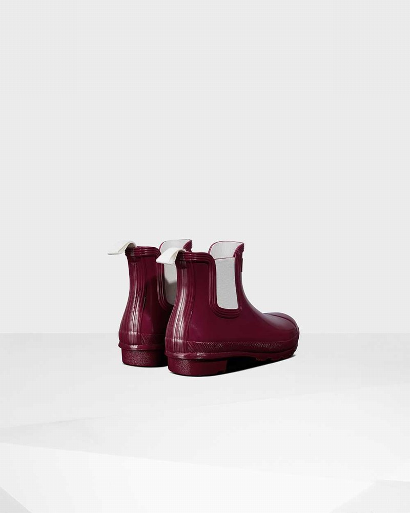 Botas Chelsea Hunter Original Feminino Vermelhas | 127018163