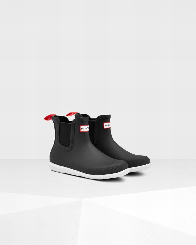 Botas Chelsea Hunter Original Flat Heel Calendar Sole Feminino Pretas | 754429004