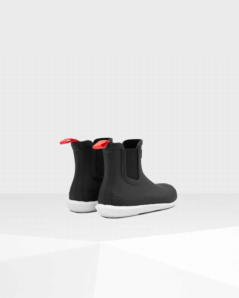 Botas Chelsea Hunter Original Flat Heel Calendar Sole Feminino Pretas | 754429004