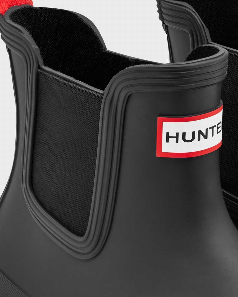 Botas Chelsea Hunter Original Flat Heel Calendar Sole Feminino Pretas | 754429004