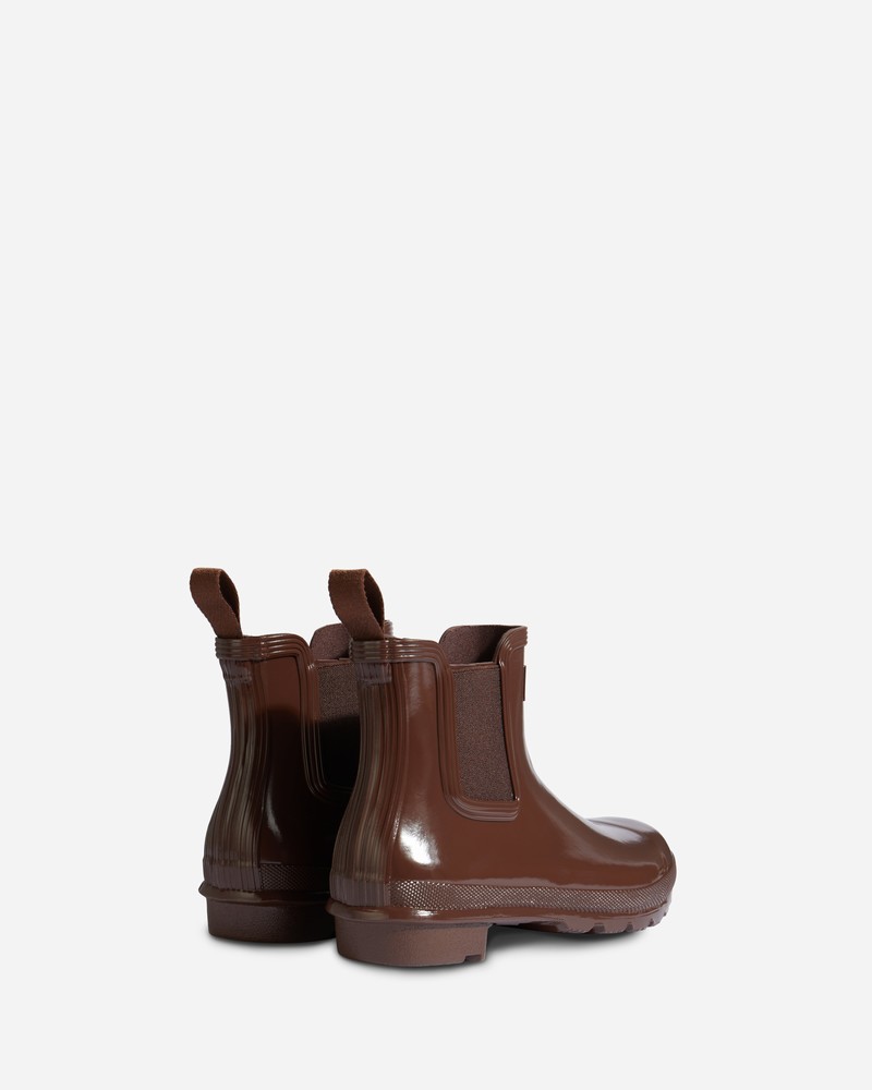 Botas Chelsea Hunter Original Gloss Feminino Marrom | 813959815