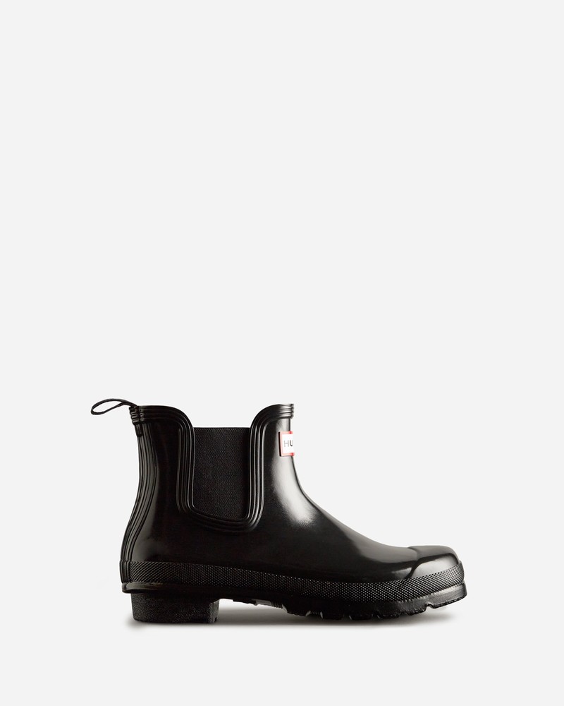 Botas Chelsea Hunter Original Gloss Feminino Pretas | 213901362
