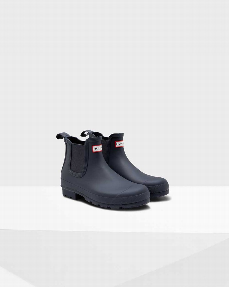 Botas Chelsea Hunter Original Masculino Azul Marinho | 640166573