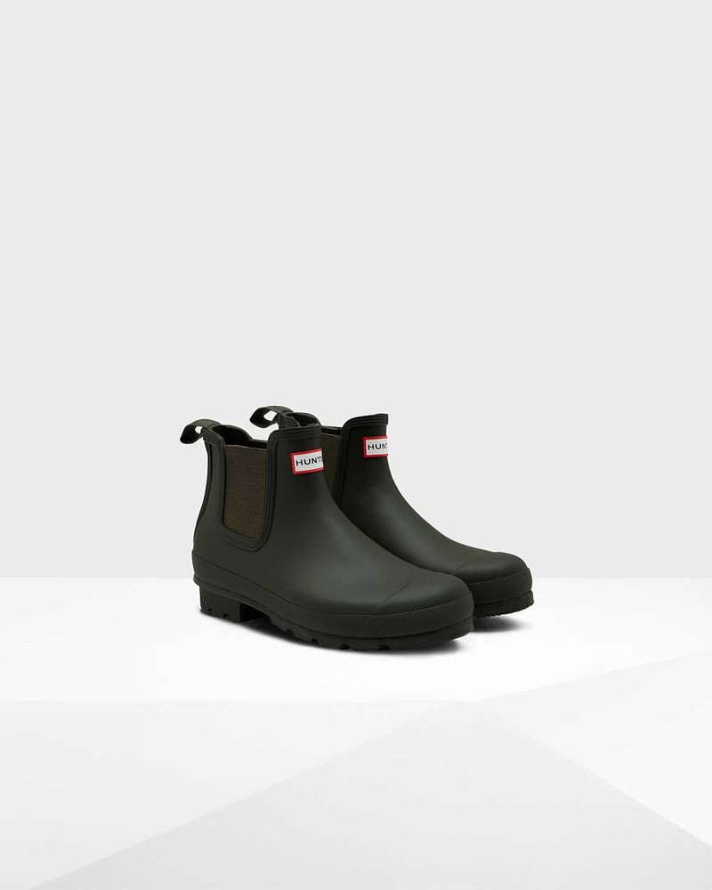 Botas Chelsea Hunter Original Masculino Verde Oliva | 366134037