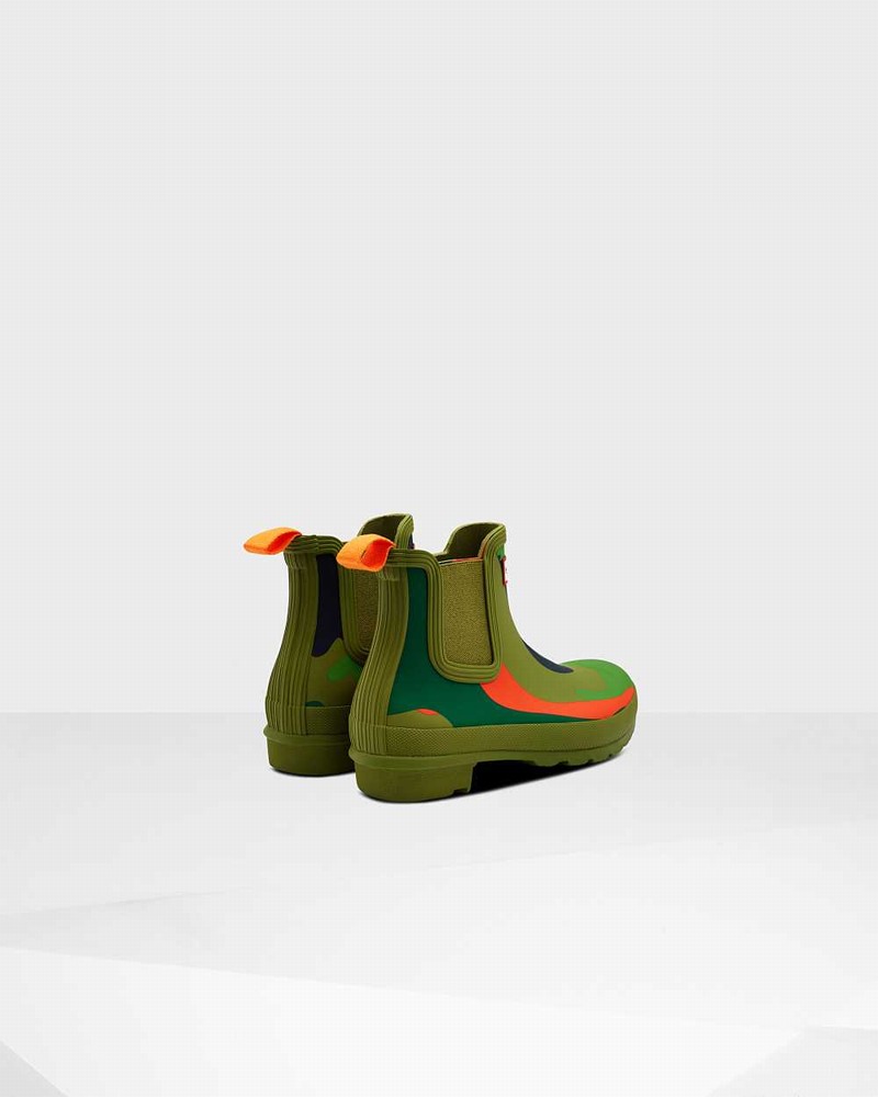 Botas Chelsea Hunter Original Rockpool Camo Feminino Verde Oliva | 973290625