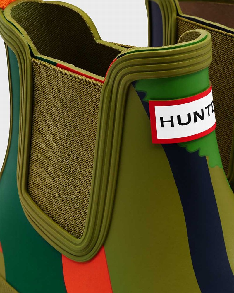 Botas Chelsea Hunter Original Rockpool Camo Feminino Verde Oliva | 973290625