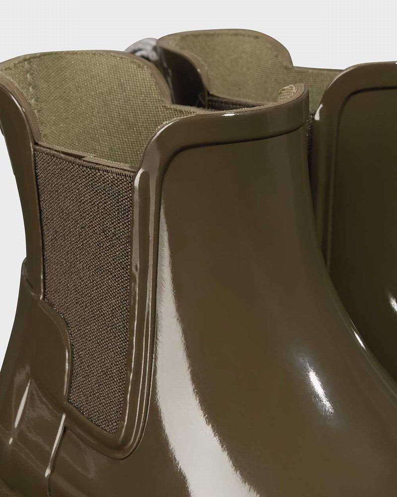 Botas Chelsea Hunter Refined Slim Fit Feminino Verde Oliva | 118932336