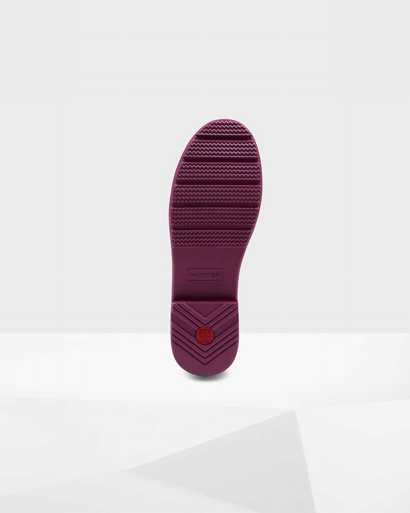 Botas Chelsea Hunter Refined Slim Fit Feminino Roxo | 756547534