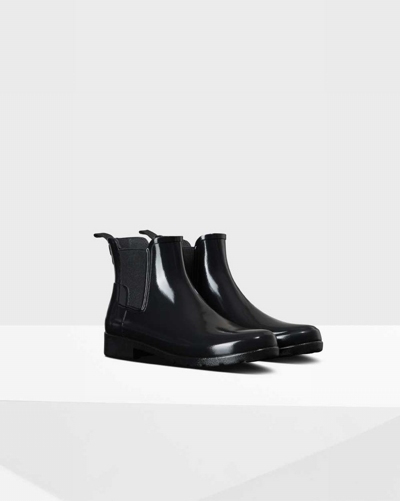 Botas Chelsea Hunter Refined Slim Fit Feminino Pretas | 687341519