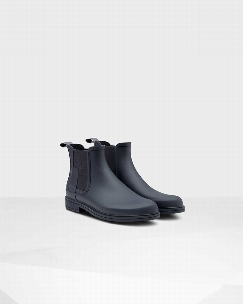 Botas Chelsea Hunter Refined Slim Fit Masculino Azul Marinho | 785979659