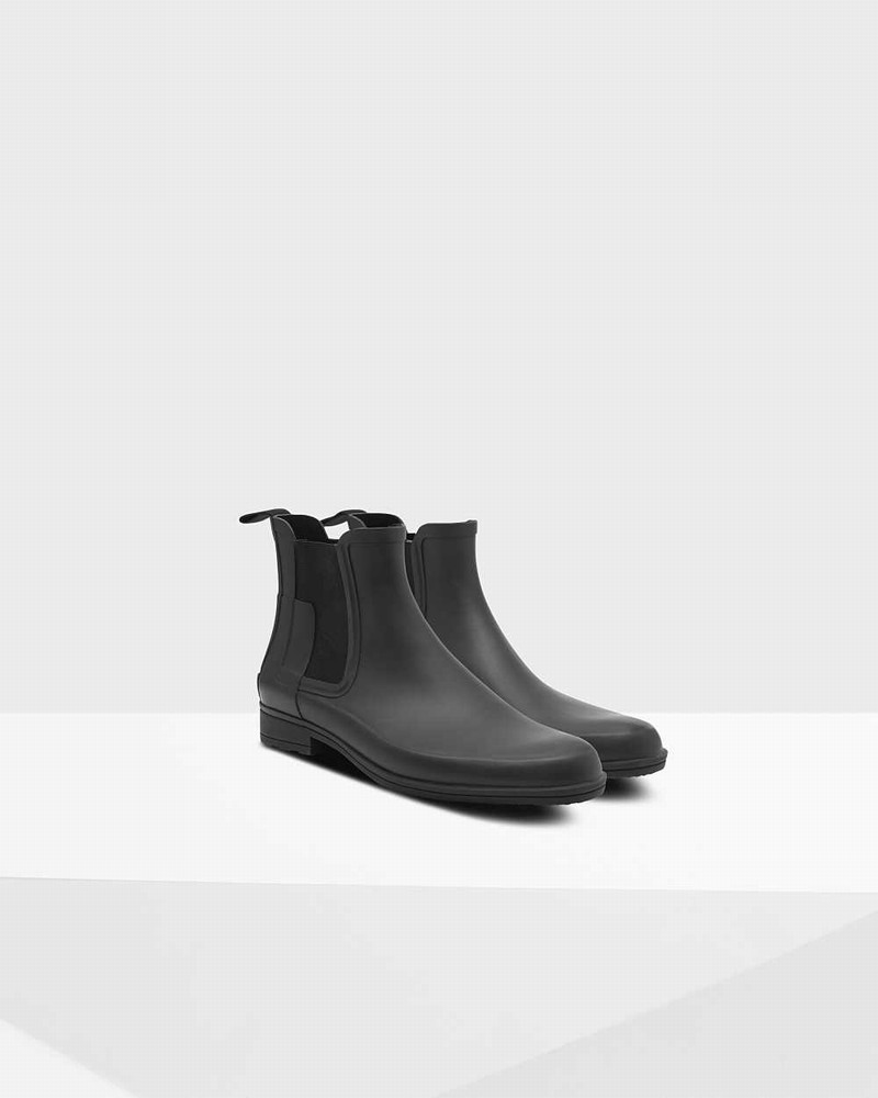 Botas Chelsea Hunter Refined Slim Fit Masculino Pretas | 180312206