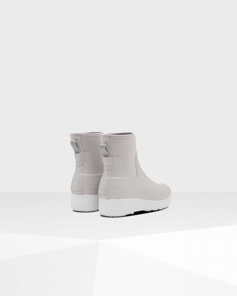 Botas Chelsea Hunter Refined Slim Fit Neoprene Creeper Feminino Cinzentas | 156609402