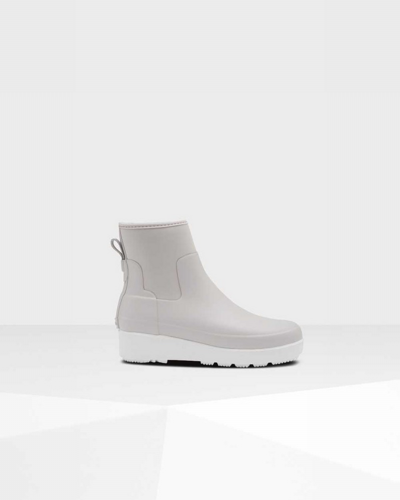Botas Chelsea Hunter Refined Slim Fit Neoprene Creeper Feminino Cinzentas | 156609402