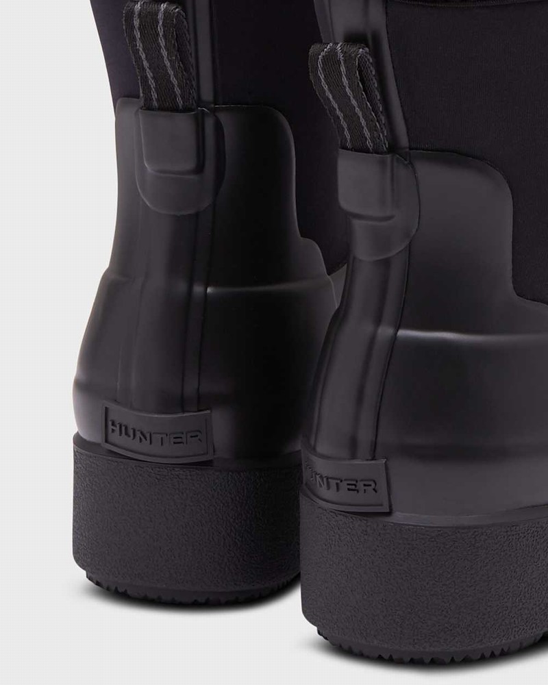 Botas Chelsea Hunter Refined Slim Fit Neoprene Creeper Feminino Pretas | 841938652