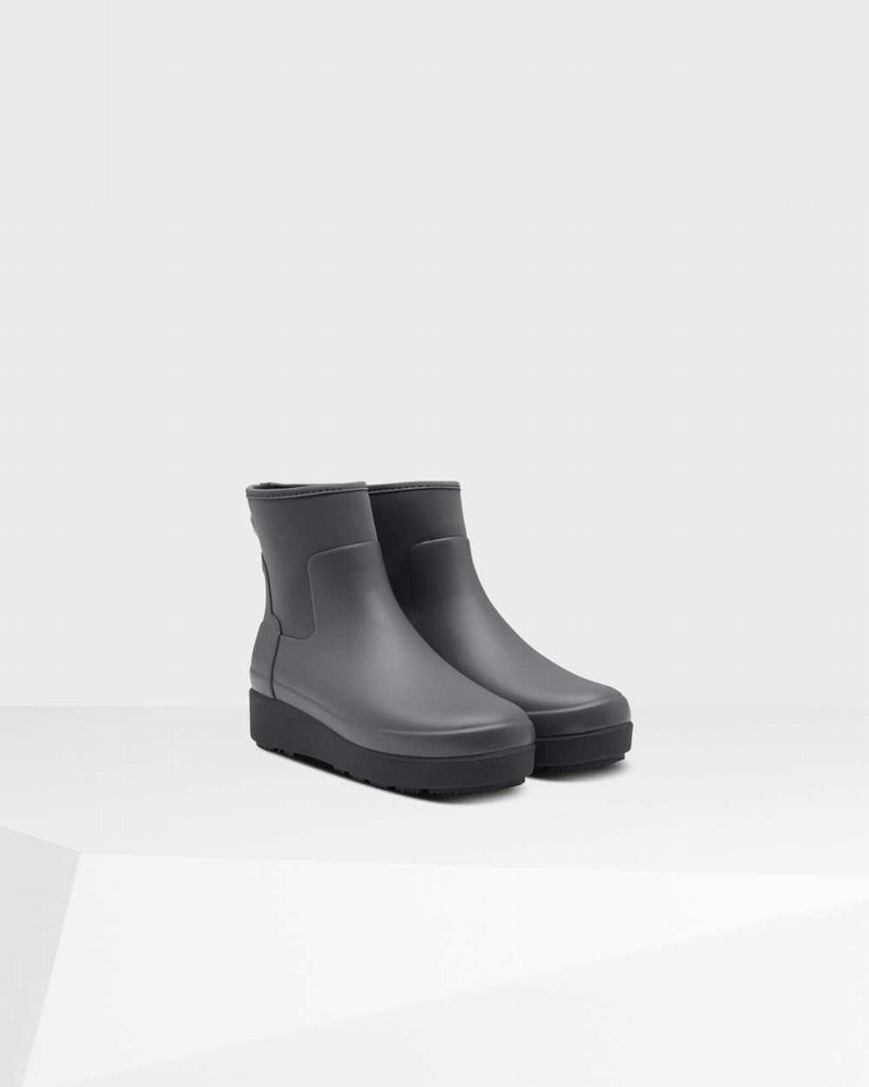 Botas Chelsea Hunter Refined Slim Fit Neoprene Creeper Feminino Pretas | 418861196
