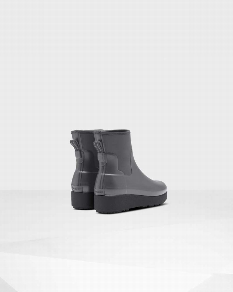 Botas Chelsea Hunter Refined Slim Fit Neoprene Creeper Feminino Pretas | 418861196