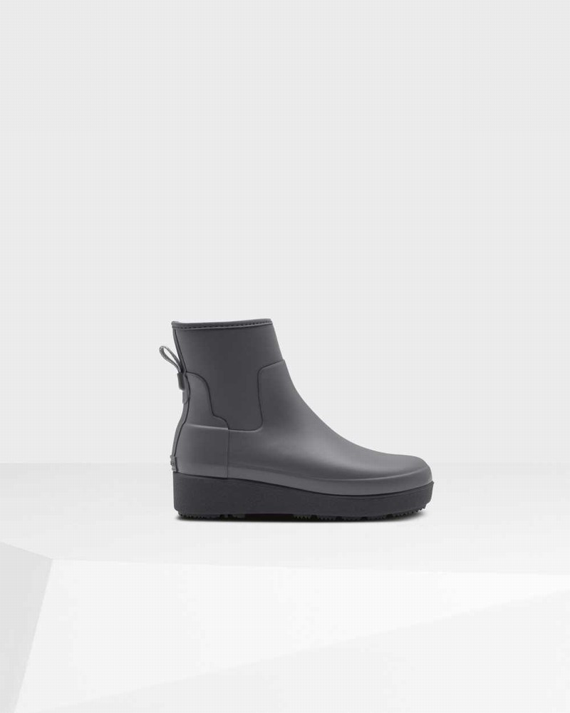 Botas Chelsea Hunter Refined Slim Fit Neoprene Creeper Feminino Pretas | 418861196