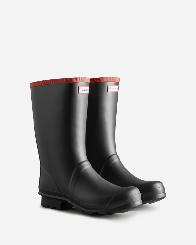 Botas Curtas Hunter Argyll Knee Feminino Pretas | 900143242