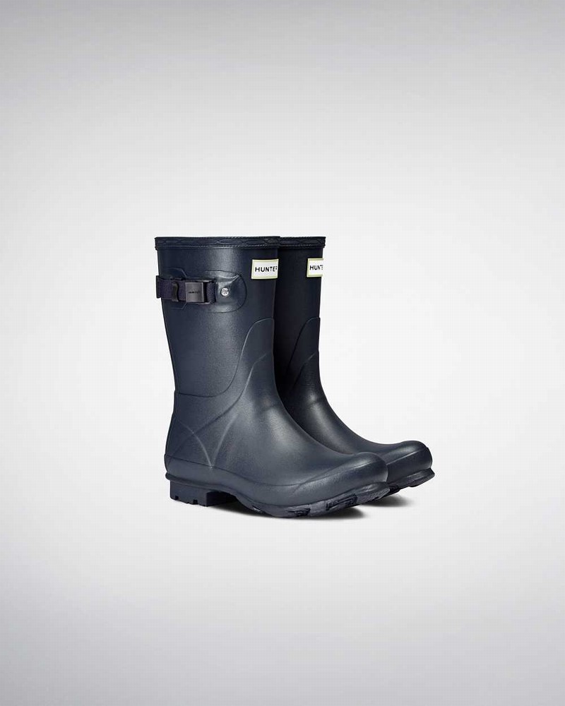 Botas Curtas Hunter Norris Field Short Feminino Azul Marinho | 347242009