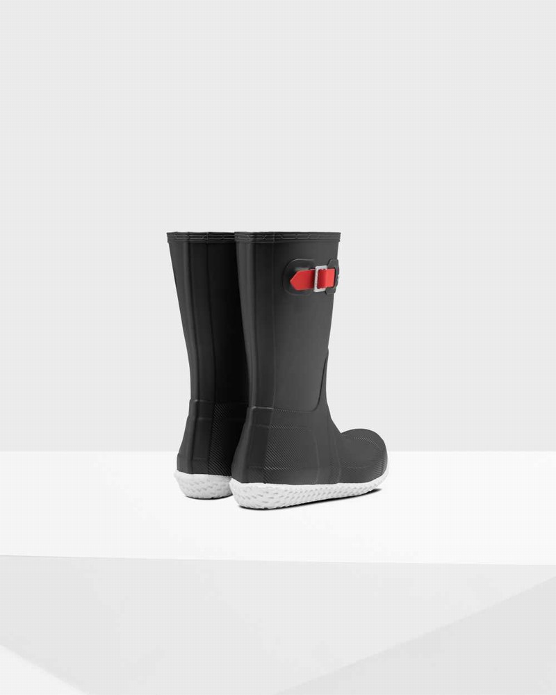Botas Curtas Hunter Original Flat Heel Calendar Sole Short Masculino Pretas | 896453004
