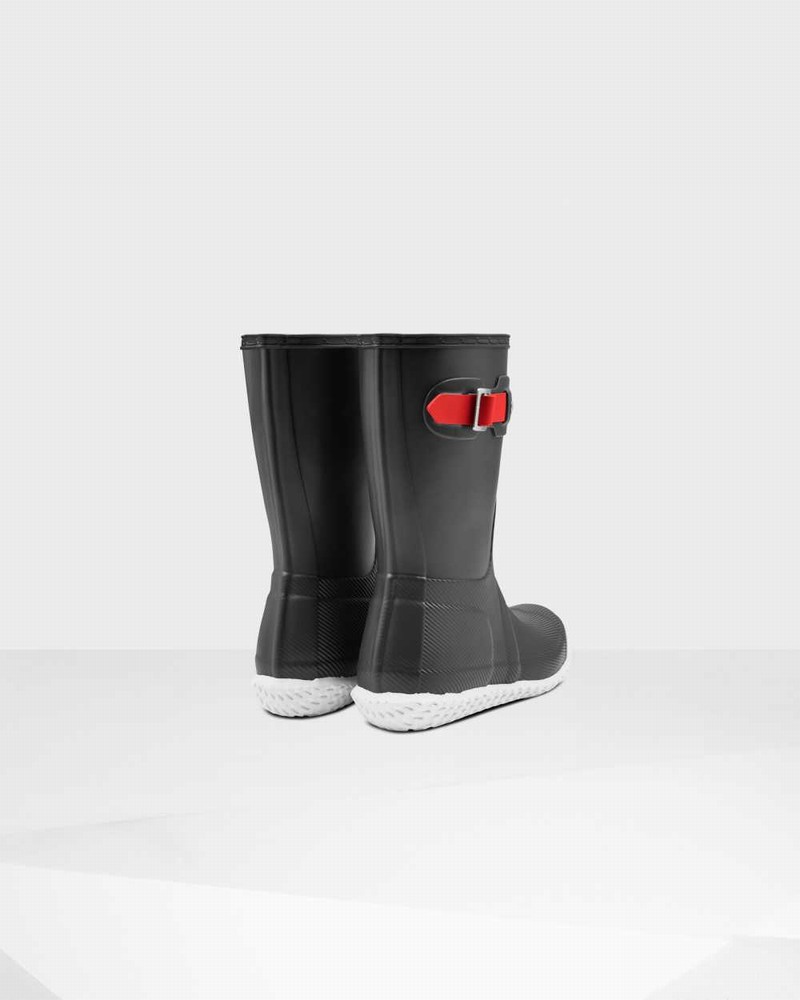 Botas Curtas Hunter Original Flat Heel Calendar Sole Short Mid-Calf Feminino Pretas | 347376046