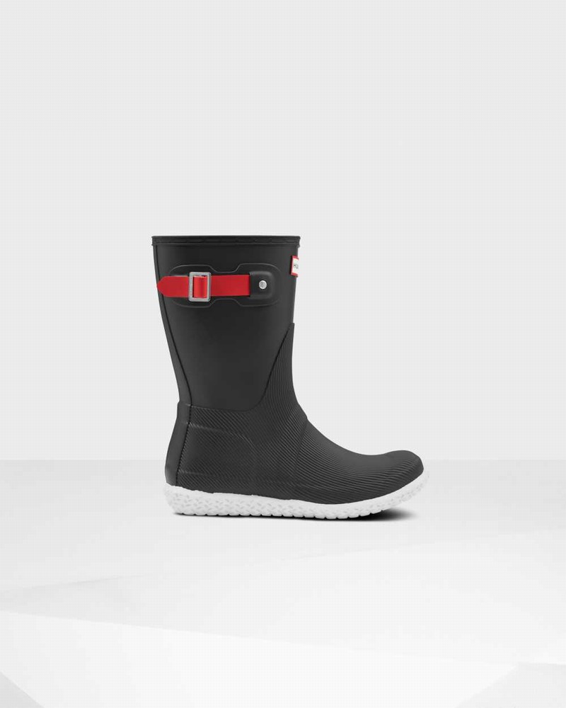 Botas Curtas Hunter Original Flat Heel Calendar Sole Short Mid-Calf Feminino Pretas | 347376046
