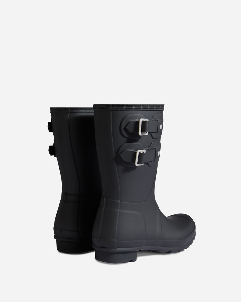 Botas Curtas Hunter Original Multi Buckle Feminino Pretas | 731685719