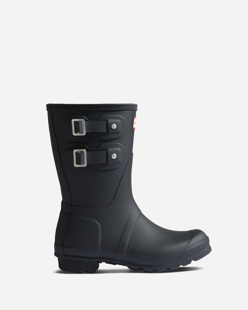 Botas Curtas Hunter Original Multi Buckle Feminino Pretas | 731685719