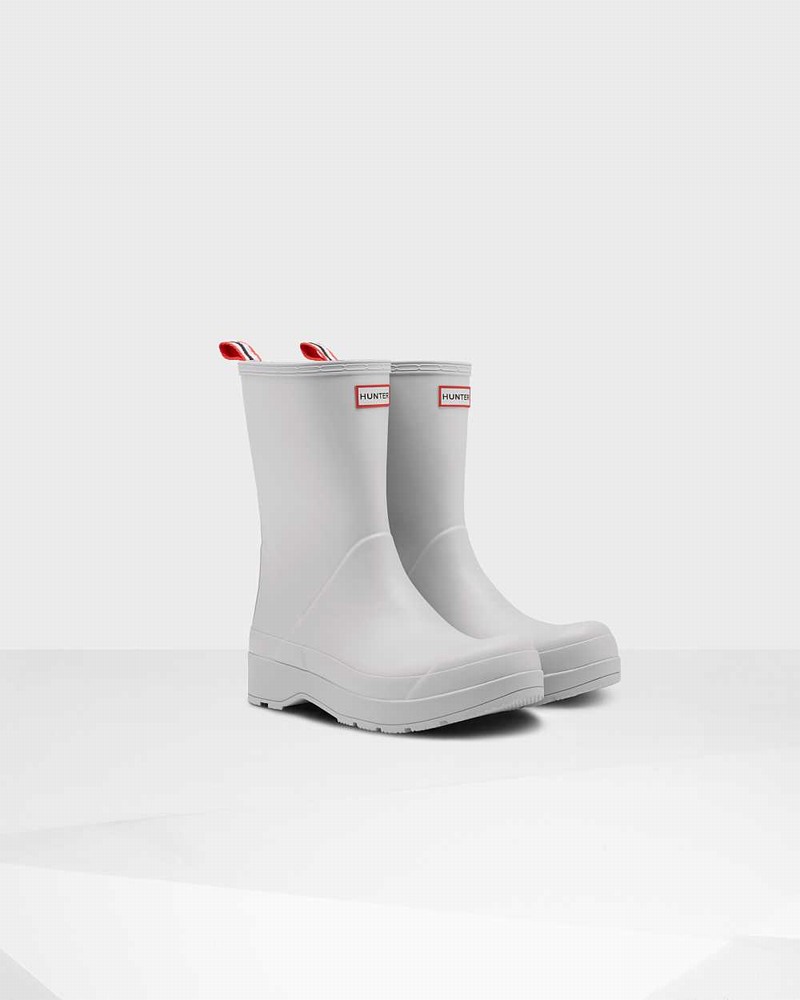 Botas Curtas Hunter Original Play Mid-Height Masculino Cinzentas | 468890735