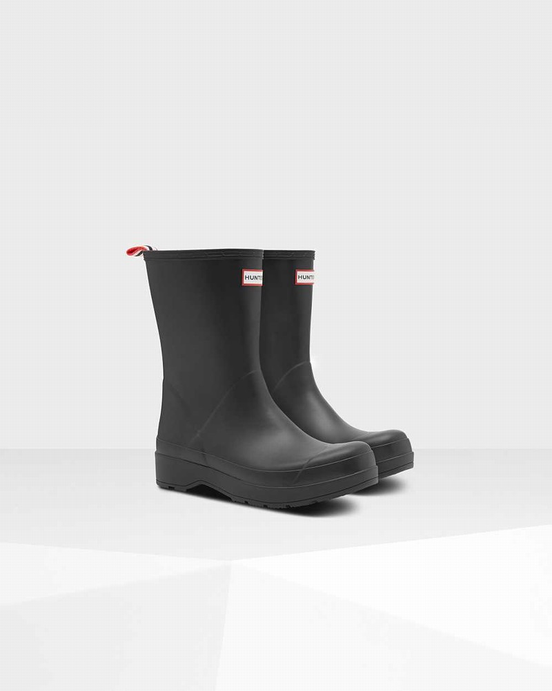 Botas Curtas Hunter Original Play Mid-Height Masculino Pretas | 148097274