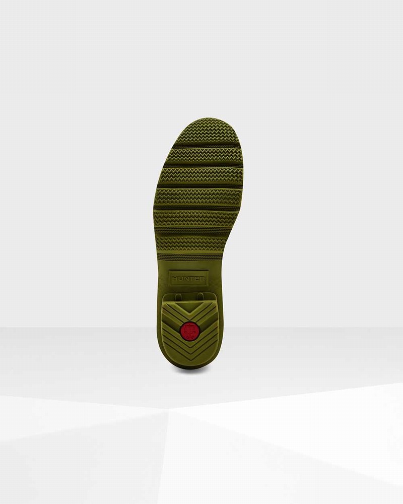 Botas Curtas Hunter Original Rockpool Camo Short Mid-Calf Feminino Verde Oliva | 906196465