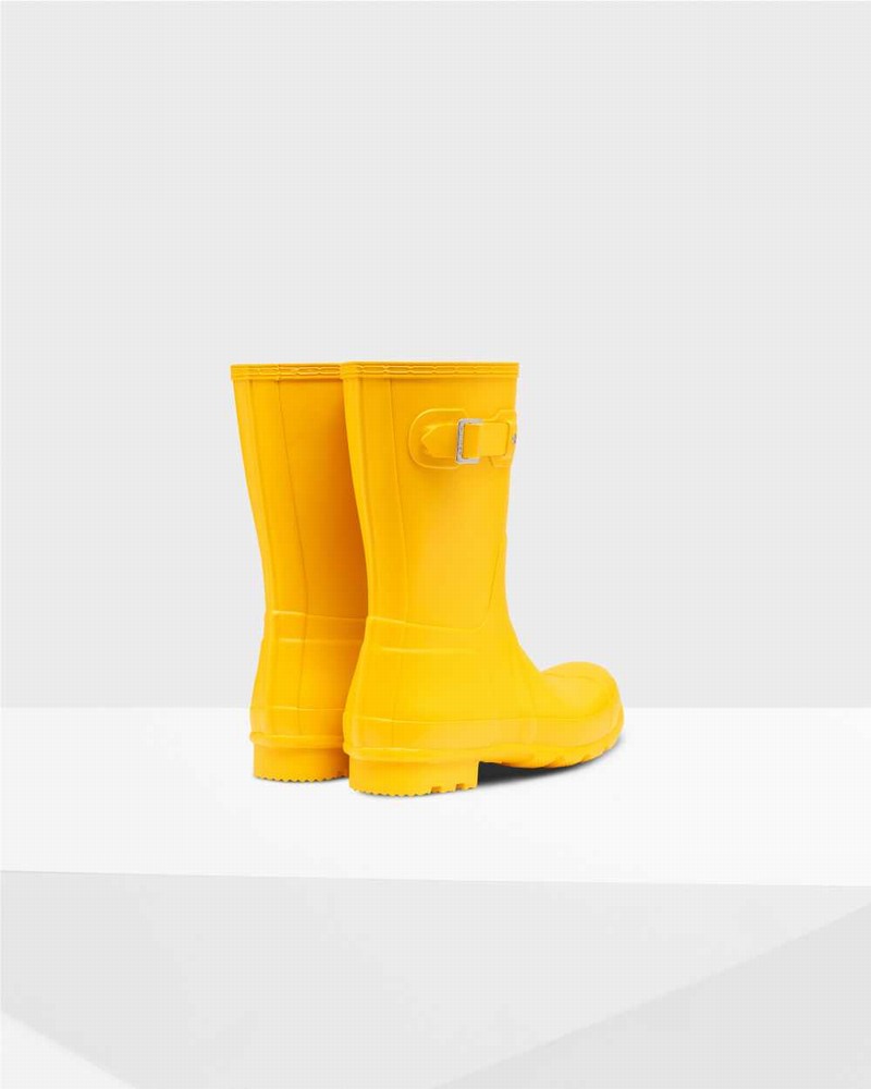 Botas Curtas Hunter Original Short Masculino Amarelas | 61183710