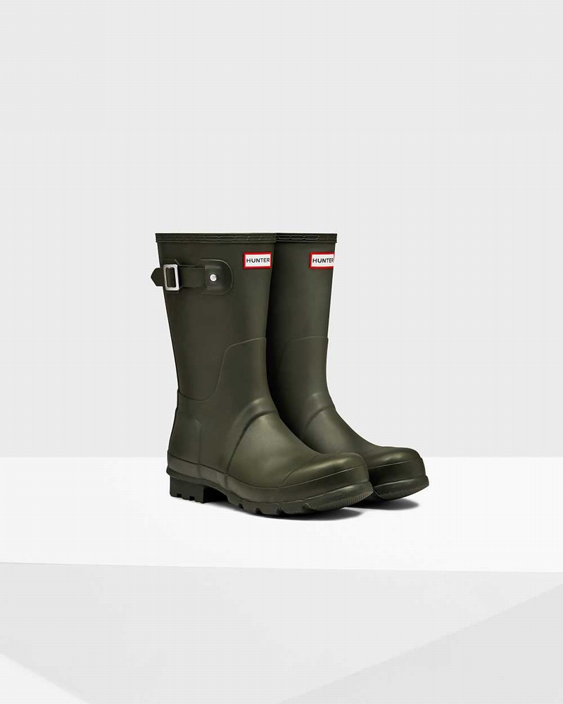 Botas Curtas Hunter Original Short Masculino Verde Oliva | 209846070