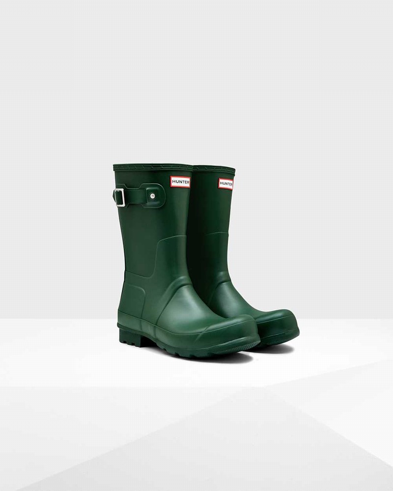 Botas Curtas Hunter Original Short Masculino Verdes | 688211699