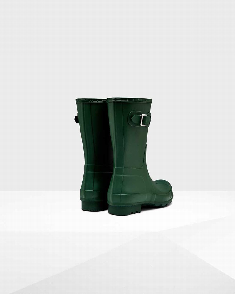 Botas Curtas Hunter Original Short Masculino Verdes | 688211699