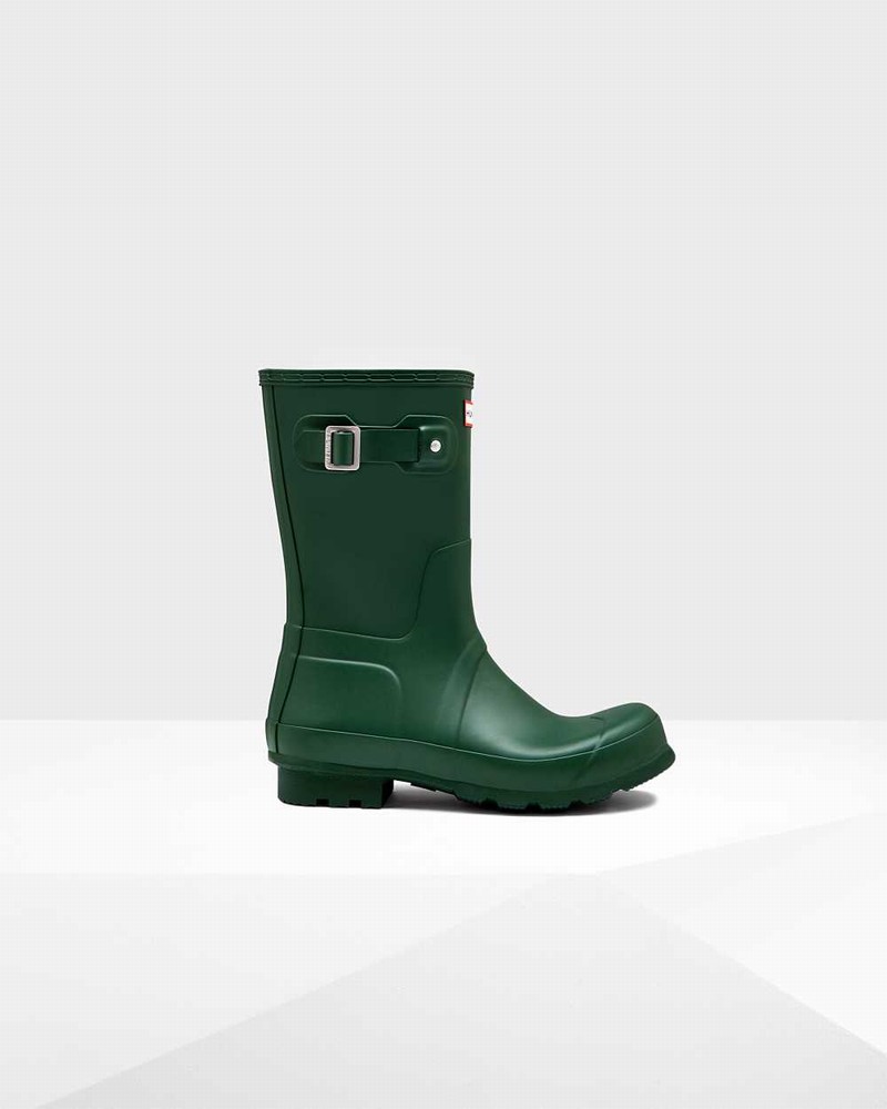 Botas Curtas Hunter Original Short Masculino Verdes | 688211699