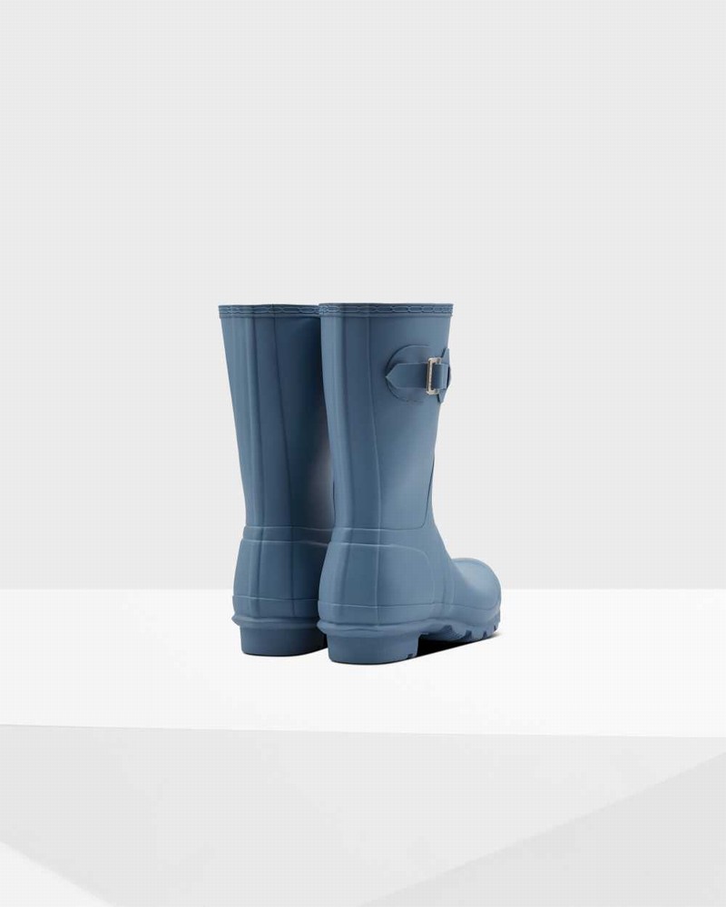 Botas Curtas Hunter Original Short Mid-Calf Feminino Azuis | 222047180
