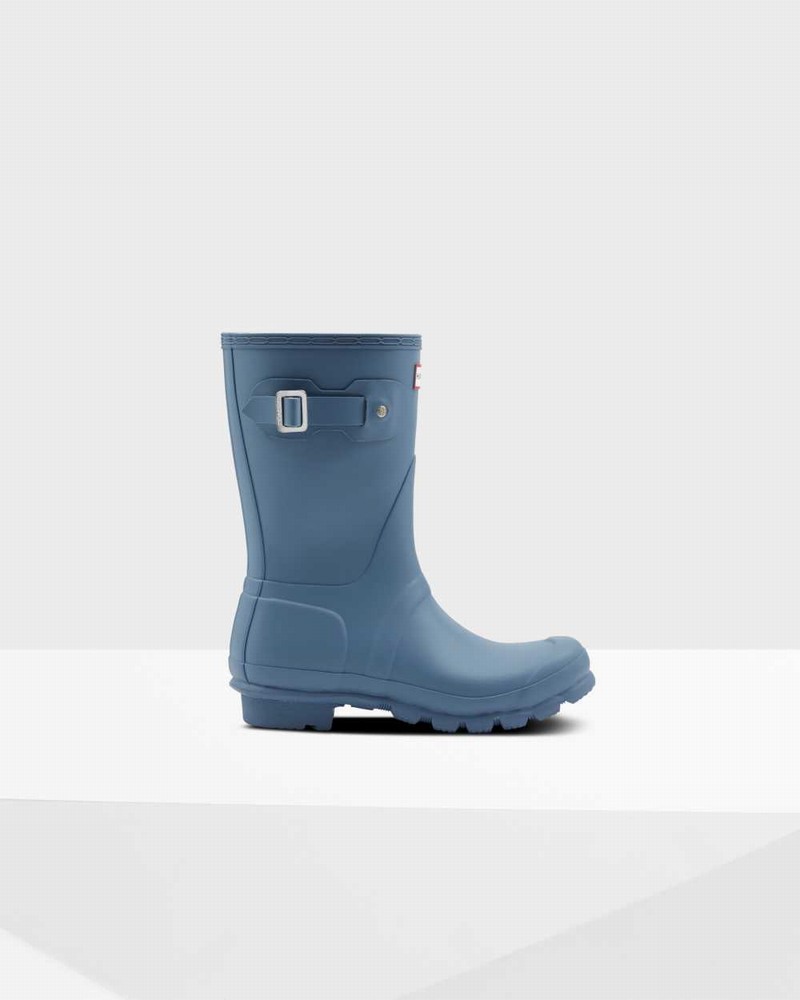 Botas Curtas Hunter Original Short Mid-Calf Feminino Azuis | 222047180