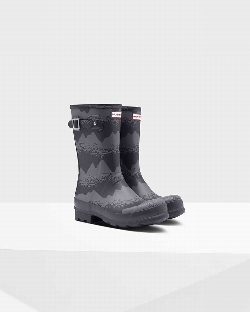 Botas Curtas Hunter Original Short Storm Stripe Masculino Pretas | 966074933