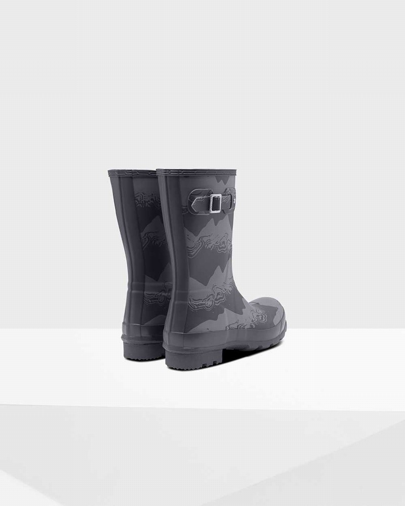 Botas Curtas Hunter Original Short Storm Stripe Masculino Pretas | 966074933