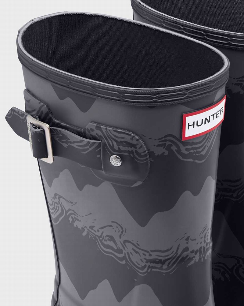 Botas Curtas Hunter Original Short Storm Stripe Masculino Pretas | 966074933