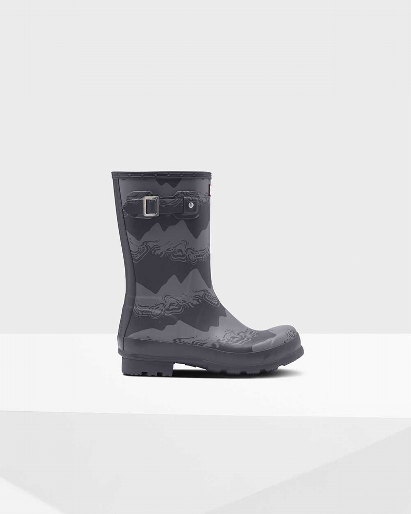 Botas Curtas Hunter Original Short Storm Stripe Masculino Pretas | 966074933