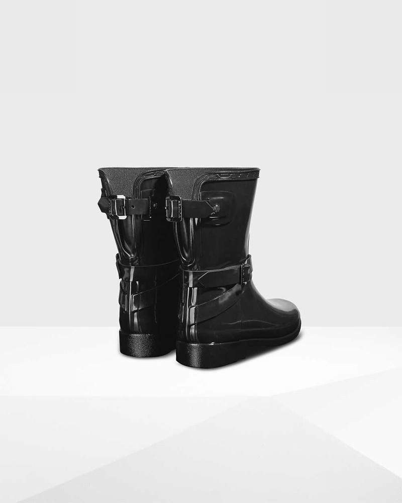 Botas Curtas Hunter Refined Adjustable Short Mid-Calf Feminino Pretas | 799635793