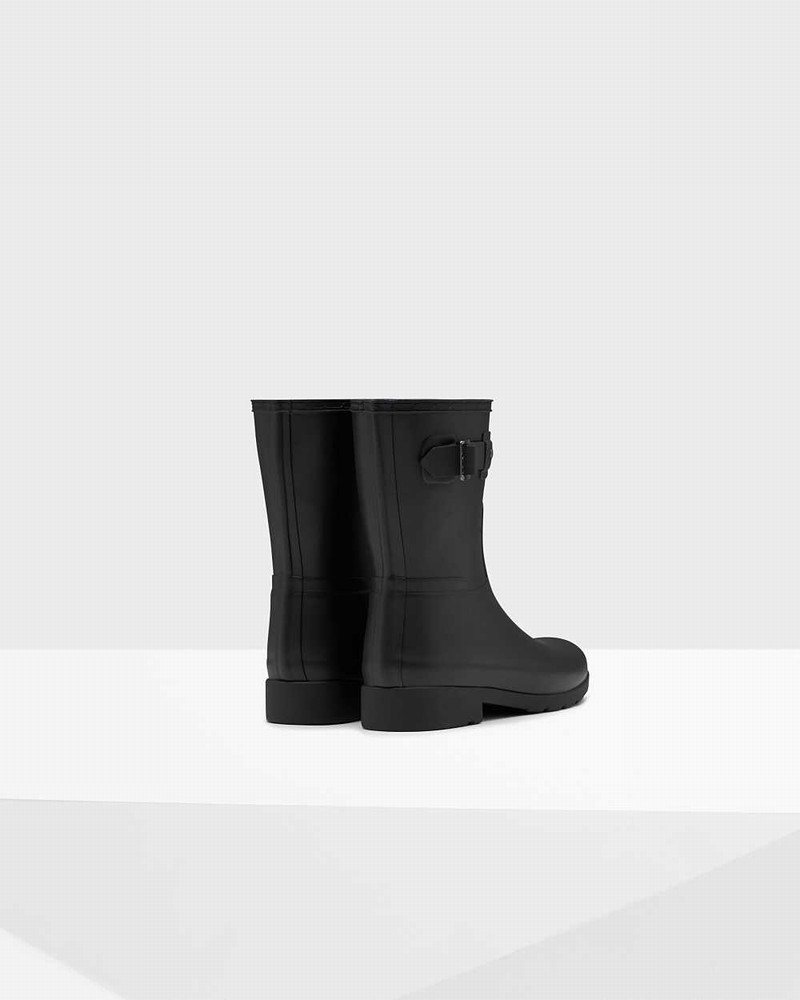 Botas Curtas Hunter Refined Slim Fit Short Mid-Calf Feminino Pretas | 990358716