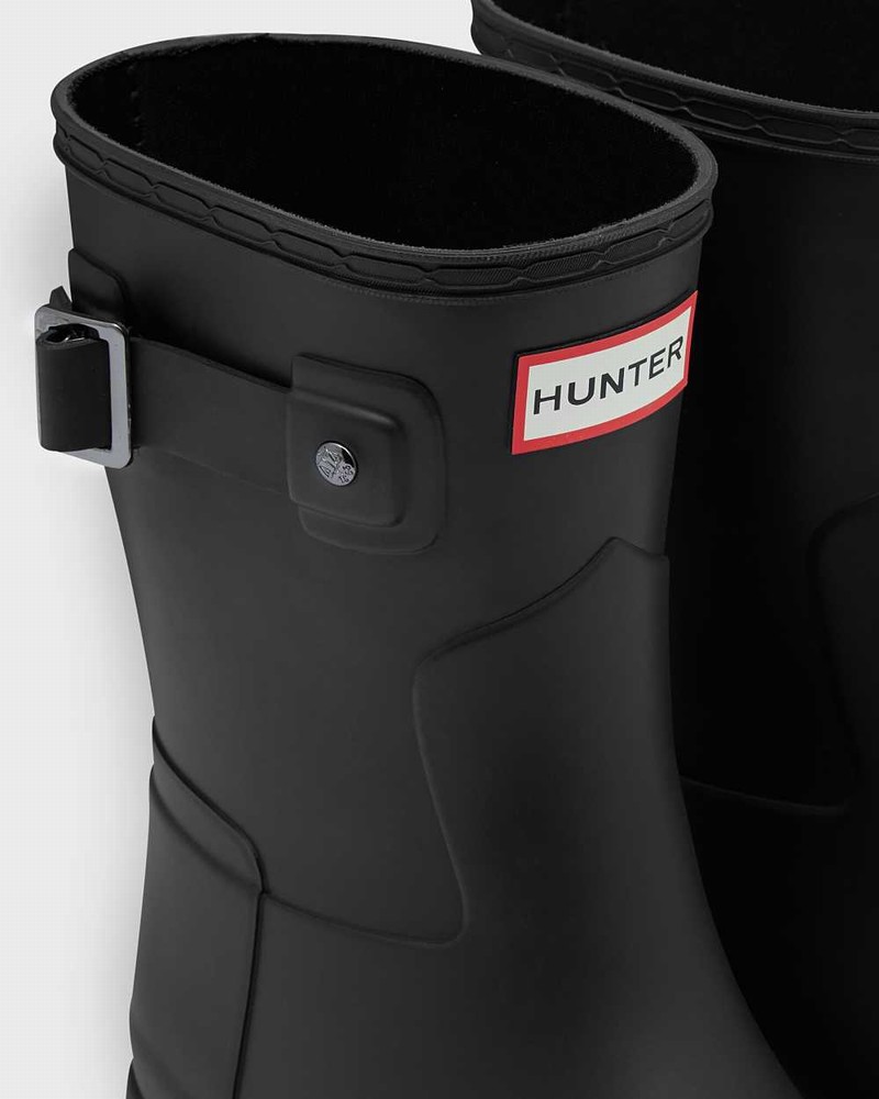 Botas Curtas Hunter Refined Slim Fit Short Mid-Calf Feminino Pretas | 990358716